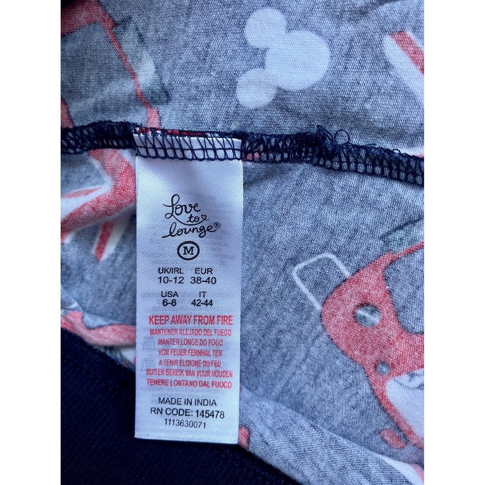 Disney Mickey Mouse London Bus Pajama Set Women's Size M Top and Bottom NWOT - Picture 9 of 10